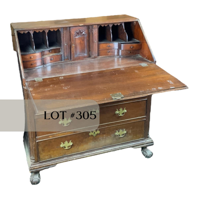 Lot 305 | Victorian Walnut Secretary Desk