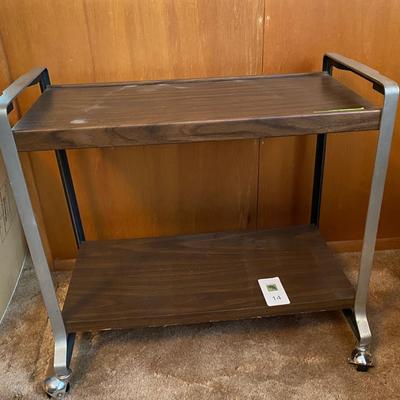MCM bar cart/Set of TV trays