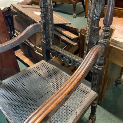 Lot 307 | Caned Seat Tudor Kingâ€™s Chair