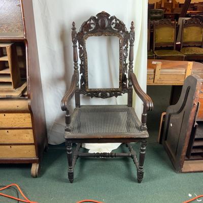 Lot 307 | Caned Seat Tudor Kingâ€™s Chair