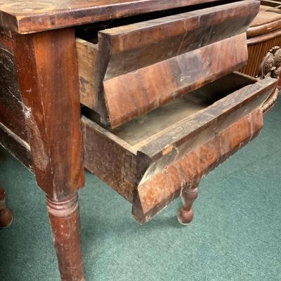 Lot 308 | 2-Drawer Empire Side Table