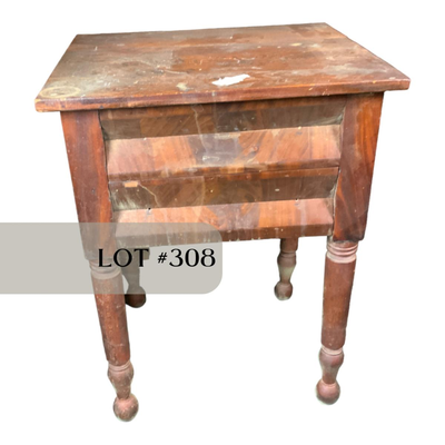 Lot 308 | 2-Drawer Empire Side Table