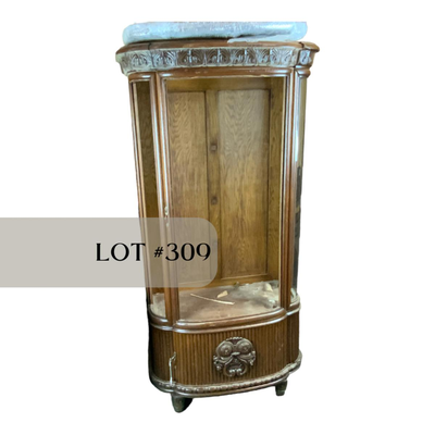 Lot 309 | Antique German Carved Oak Cabinet