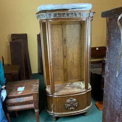 Lot 309 | Antique German Carved Oak Cabinet