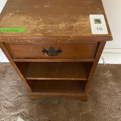 Vintage nightstand side table