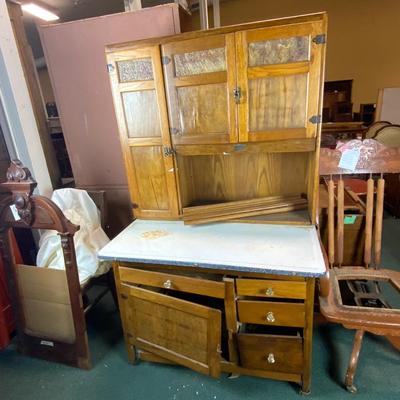 Lot 313 | SELLERS Birch and Oak Hoosier