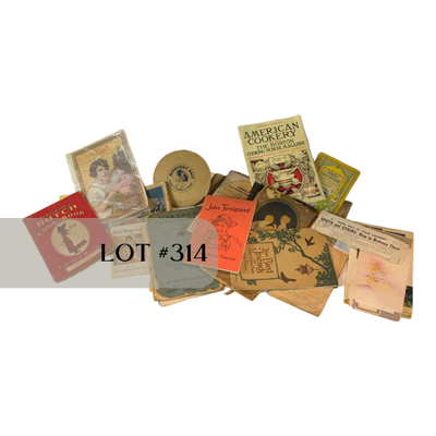 Lot 314 | Fourteen Antique Cookbooks and Extras