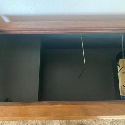 Vintage turn table with records