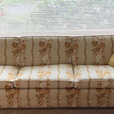 Mid Century sofa with 2 side tables