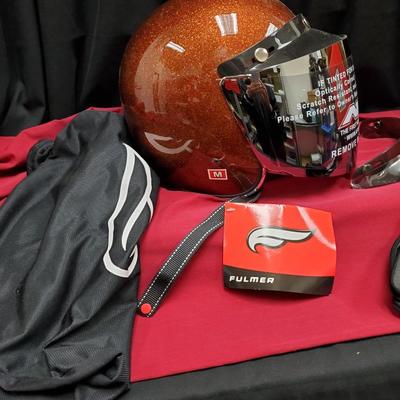 Fulmer Helmet Visor,  Shield,  and gloves