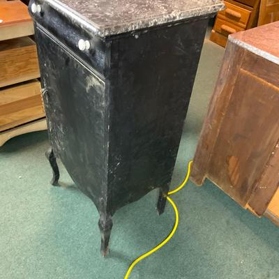Lot 327 | Marble-Top Painted Cabinet