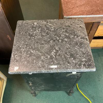 Lot 327 | Marble-Top Painted Cabinet