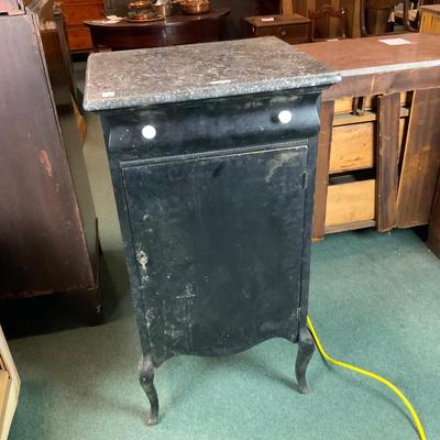 Lot 327 | Marble-Top Painted Cabinet