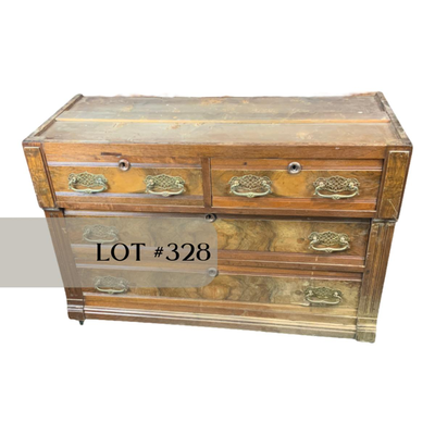 Lot 328 | Antique 4-Drawer Dresser