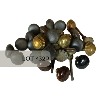 Lot 329 | 26 Door Knobs | Assorted Styles