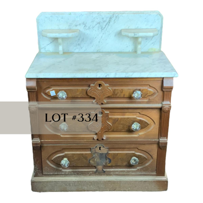 Lot 334 | Marble-Top Commode