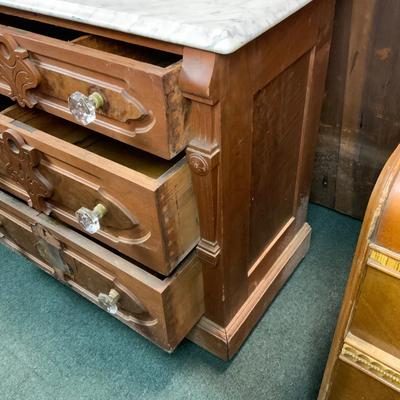 Lot 334 | Marble-Top Commode