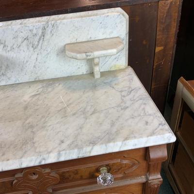 Lot 334 | Marble-Top Commode