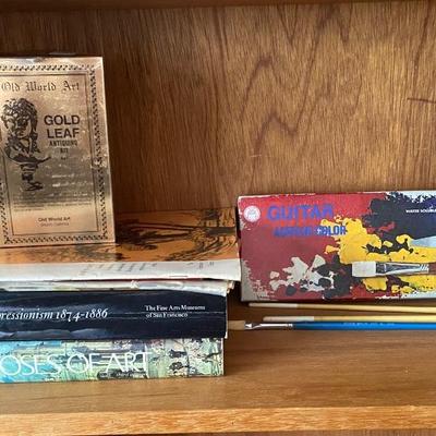Collection of art with supplies