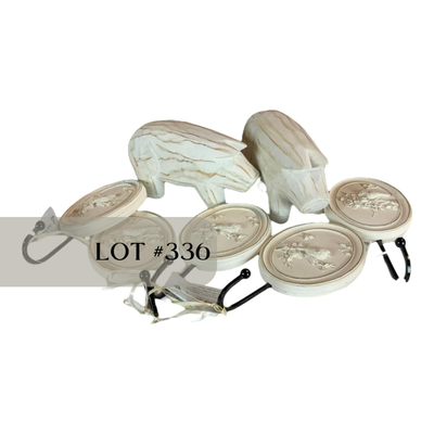 Lot 336 | Five Bird Hooks | 2 Pigs