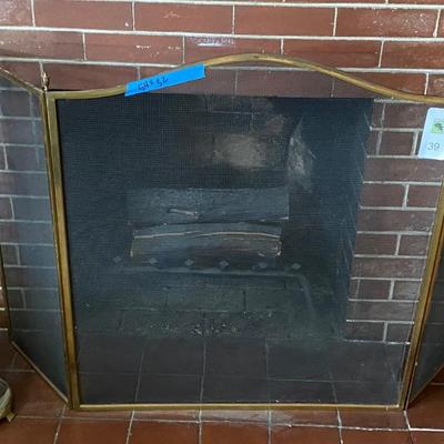 Fire screen and tool set