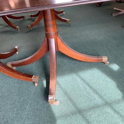 Lot 348 | Dark Wood Dining Table | Single Leaf