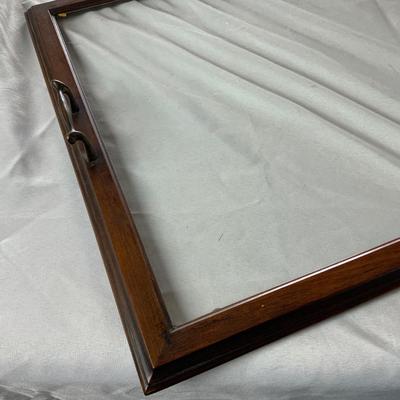 Lot 352 | Handled Glass Tray