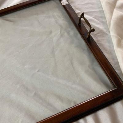 Lot 352 | Handled Glass Tray