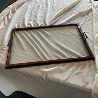 Lot 352 | Handled Glass Tray