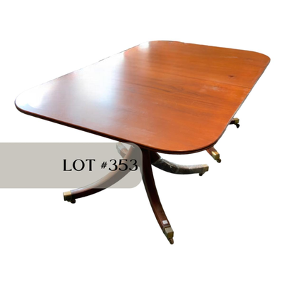 Lot 353 | Double Pedestal Table