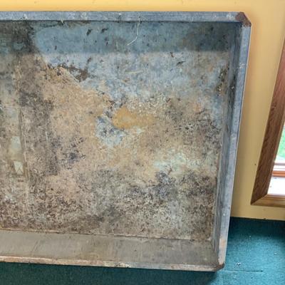 Lot 355 | Large Galvanized Steel Tray