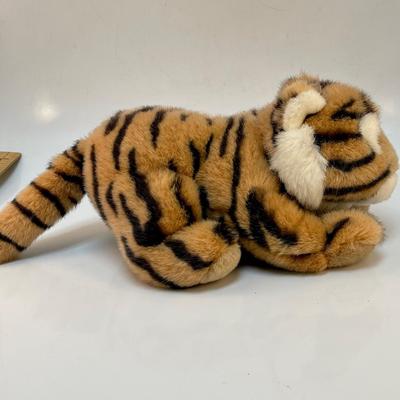 Vintage Lightly Loved GUND Tiger Plush Stuffed Animal Cat
