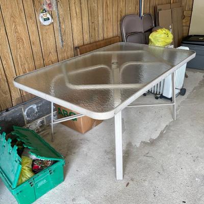 Glass patio table (No chairs)