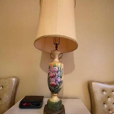 Vintage Porcelain painted lamp