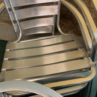 Lot 357 | Set of 8 Aluminum Deck Chairs