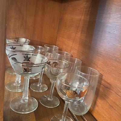 Lot of glass cups