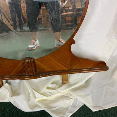 Lot 364 | Fleur-de-Lis Accented Round Mirror