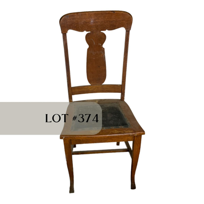 Lot 374 | Single Leather Seat Dining Chair