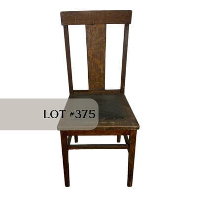 Lot 375 | Single Leather Seat Dining Chair