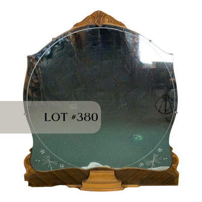 Lot 380 | Etched Glass Mirror