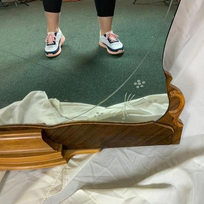 Lot 380 | Etched Glass Mirror
