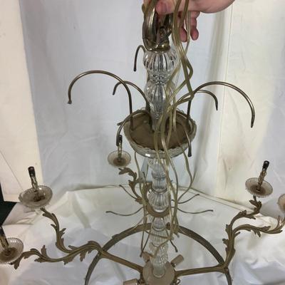 Lot 387 | Lead Crystal Chandelier | Electrified