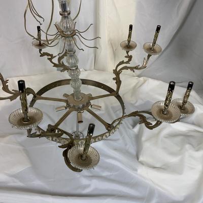 Lot 387 | Lead Crystal Chandelier | Electrified