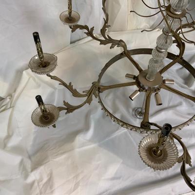 Lot 387 | Lead Crystal Chandelier | Electrified