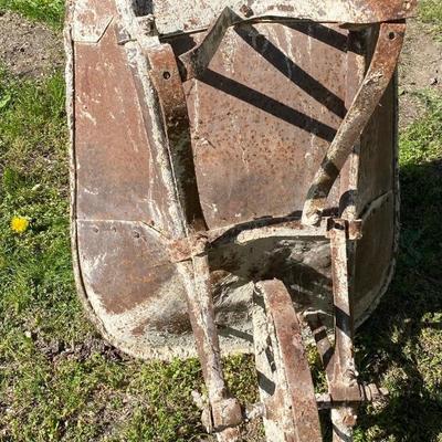 Vintage Steel Wheel Barrow