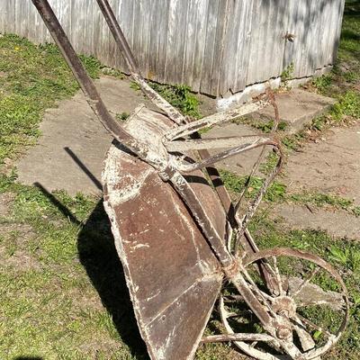 Vintage Steel Wheel Barrow