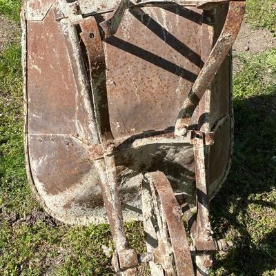 Vintage Steel Wheel Barrow