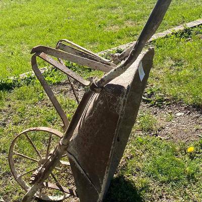 Vintage Steel Wheel Barrow