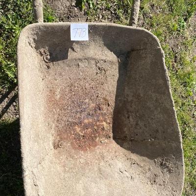 Vintage Steel Wheel Barrow