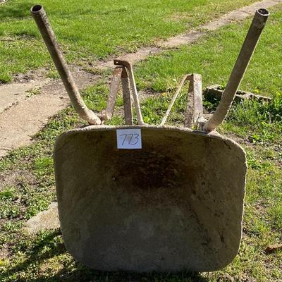 Vintage Steel Wheel Barrow